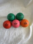 Vintage Ping Eye 2 Two Color Golf Ball Lot Of 5 Pink White Red White Org Yellow