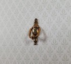 Dollhouse Door Knocker Movable Gold Brass Metal 1 12 Scale Miniature
