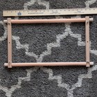 Weaving Loom Wood Frame Parts Lot W  Rollers  Rods   Dowel Bars