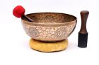11 Inch Buddha Foot Carved Singing Bowl - Seven Chakra Tibetan Bowls -meditation
