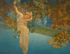 Maxfield Parrish Reveries Vintage Art Print Antique Painting