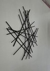 Mid-century Modern Style Abstract Metal Wall Art Geometric Rod Grid 24 x24 