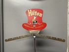 Vintage Hilton Bowling Shirt Double Sided Advertising Store Sign Display Rack