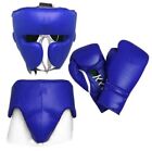 Boxing Sparring  Set   Black  Boxing Gloves  Head Gear  Groin Guard  Any Brand