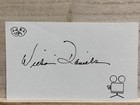William Daniels Signed Index Card