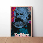 Karl Marx Revolutionary Political Pop Art Portrait Poster Print 24x36