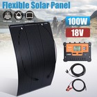 400w Monocrystalline Solar Panel Lcd Battery Charger Kit Fr Home caravan rv boat