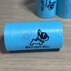 Dog Pet Waste Poop Bags Unscented Refill Rolls  small Blue 