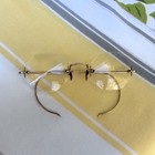Vtg Bausch   Lomb B l Octagonal Rimless Wire Spectacles Bifocals Glasses