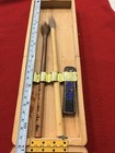 Vintage Chinese Calligraphy Brush Ink Stone Set In Wooden Box 23   
