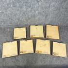 Lot Of 7 Framed Vintage Paper Art  1987 1988 Designs With Scissors - Estate Find