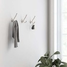 Satin Nickel Gorham 2 Prong Hook  1 Hook  35lb Weight Limit