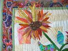 Handcrafted Wall Art Quilt  Wild Sunflowers  1 2025  By Eyecandyfabrics New