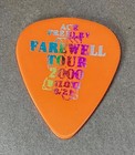        Rarer Kiss Ace Frehley Farewell Prism On Orange Guitar Pick - Biloxi  8 28      