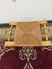 Antique Rush Bottom Stool Historical Artifact To Radford Thomas Jefferson
