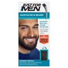 2pk Just For Men Mustache   Beard Dye  Darkest Brown M-50  Gray Hair Gel Kit
