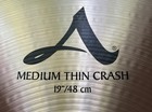 Zildjian A 19 Inch Medium Thin Crash Cymbal  1 766 Grams  New  Video Demo 