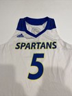 Game Worn Used Adidas San Jose State Spartans Sjsu Basketball Jersey Med 5  5