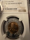 Lucky Cent Encased 1955-d Lincoln Wheat Cent Ngc Ms66