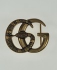 Vintage Gucci Belt Buckle Gg Antique Brass Snake Serpent Fits 1 5    Belt Strap