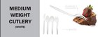 Plastic Forks  -bulk Case 1000 Disposable Medium Weight Restaurant Catering Pack