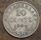 1904 H Newfoundland Silver 20 Cents 4200
