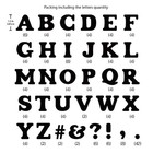 Iron-on Transfer Flock Letters White For Fabric 1-1 2 Inch  6 Sheet