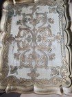 Vintage Italian Florentine Accent Table Gold Gilt Tones   Off White  Ornate