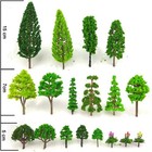 60 Pieces Model Trees 1 36-6 Inch Mixed Model Tree Train Scenery Architecture Tr