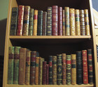 Home Decor Antique Leather Bound Books English Sold By Linear Foot Set Old Rare