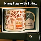 Price Tags With String Attached - 500pcs Gift Tags Kraft Paper Hang Tags For La