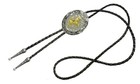 Bull   Horse Western Cowboy Bolo Tie With Acanthus Style Genuine Nice Horse
