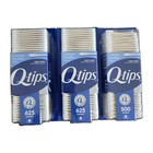 Q-tips Cotton Swabs 1750 Count Total 100  Pure Cotton Paper Stick 3 Pack Value 