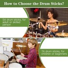 Drum Sticks  2 Pair 5a Maple Drumsticks - Made Of Hard Maple Wood