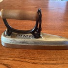 Vintage antique Sensible Sad Iron Number 5 With Removeable Handle Collar Sleeves