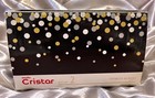 Let   s Celebrate Wine Glasses Set Of 2 15 75 Oz Each Silver Gold Clear Glass New