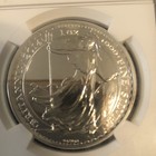 2014 Great Britain Silver Britannia Lunar Horse Mule Ngc Gem Unc Error