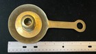 Solid Brass Candlestick Chamberstick Candle Holder Vintage Antique 8    X 4    X 3   
