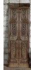 Vintage Door Artisan Carved Wood Hinged Or Sliding Barn Door 80x28
