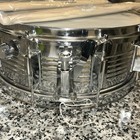 Vintage  Chrome Snare  unbranded  Drum With Drumsticks