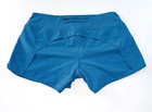 Women s Unbranded Light Blue Lined Exercise Shorts With Pockets - High Quality