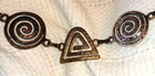 Metal Chain Belt S   M   L Vintage Retro Glam Adjustable Up To A 34 Inch Waist