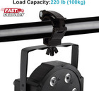 5 Pack 2  Black Dj Stage Lighting Clamps Fits F34  Heavy Duty Aluminum Truss Cla