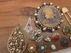 Vintage-now 15 Pcs Victorian Art Deco Style Parts Craft Jewelry Making Lot 13
