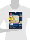 Avery Matte White Round Labels Sure Feed 1-1 2 Inch Circle Stickers Pack 8293