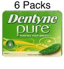 Dentyne Pure Mint Melon Accents Sugar Free Gum 6 Packs Of 9 Pcs  54 Total Pcs