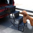 Large Folding Dog Ramp Non-slip Stair Pet Steel Ladder Steps For Car Suv Truck