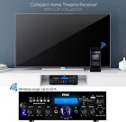 Pyle Compact Bluetooth Stereo Amplifier - 200 Watt Desktop Audio Power Amp