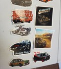 1980 s Vintage Car Stickers Delorean A-team K i t t  Back To The Future Ten Pack