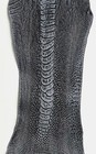 Ostrich Legs Skin Leather Dark Gray  stonewashed 